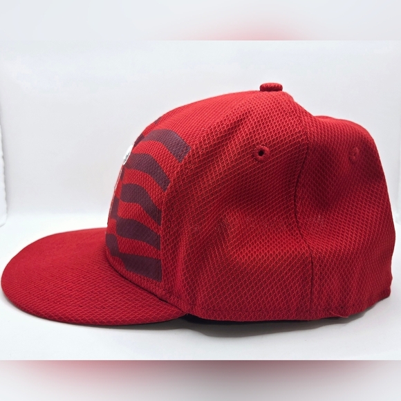 New Era 59Fifty Los Angeles Angels Anaheim MLB Hat/Cap fitted Sz 7 1/2 On Field - Picture 4 of 8